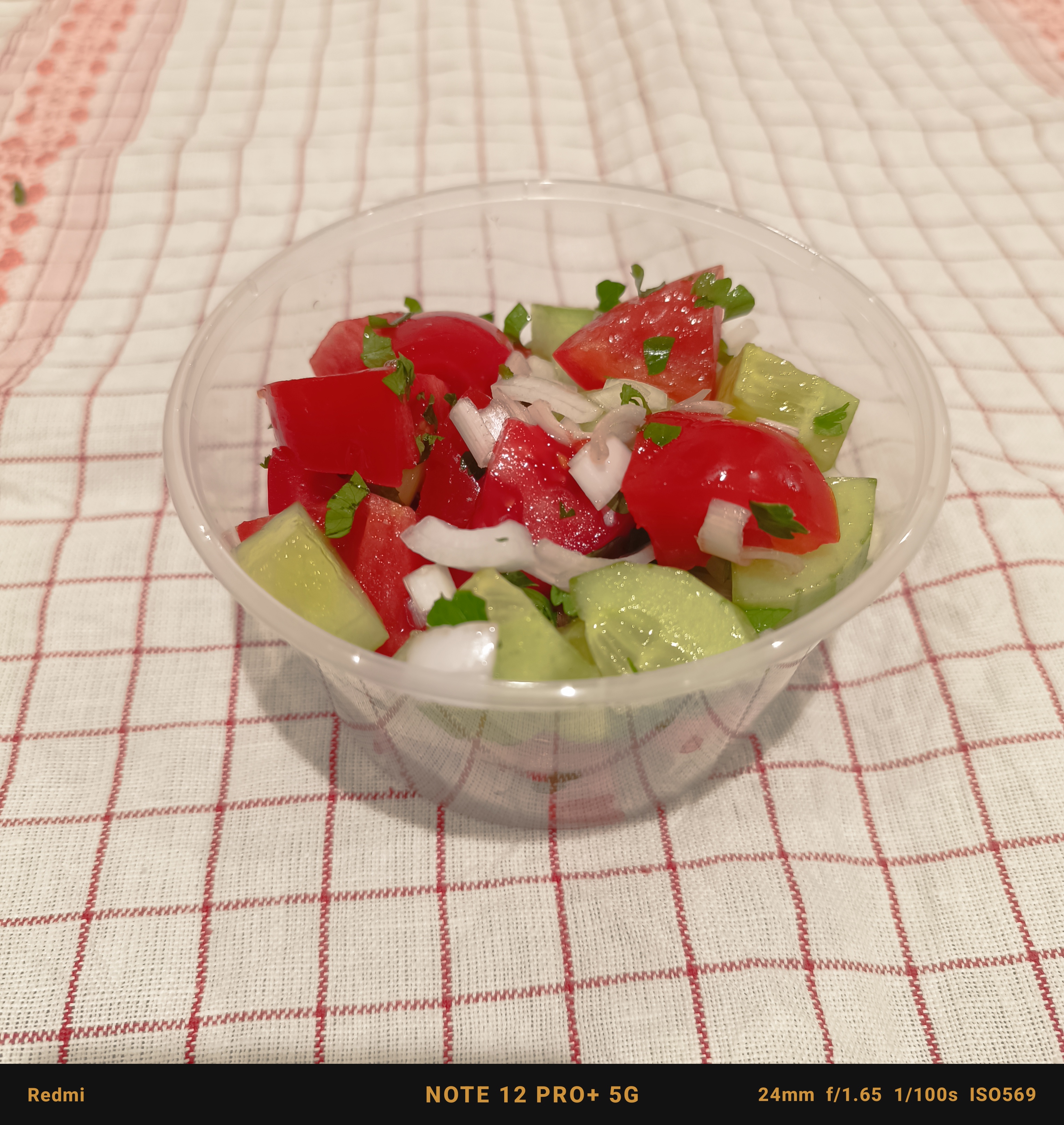 Tomato and cucumber salad