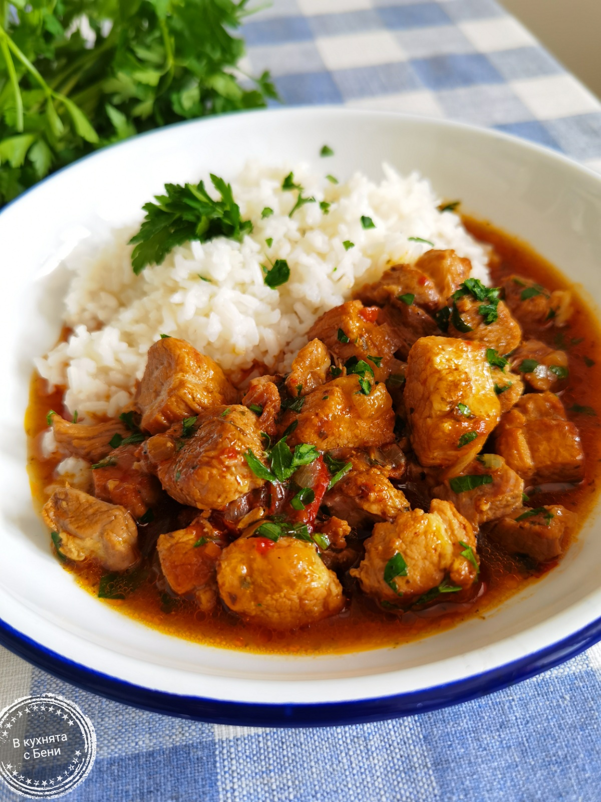 Pork stew with rice