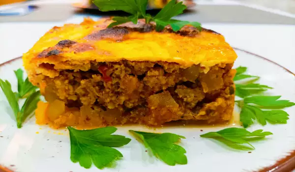 Moussaka with minced pork