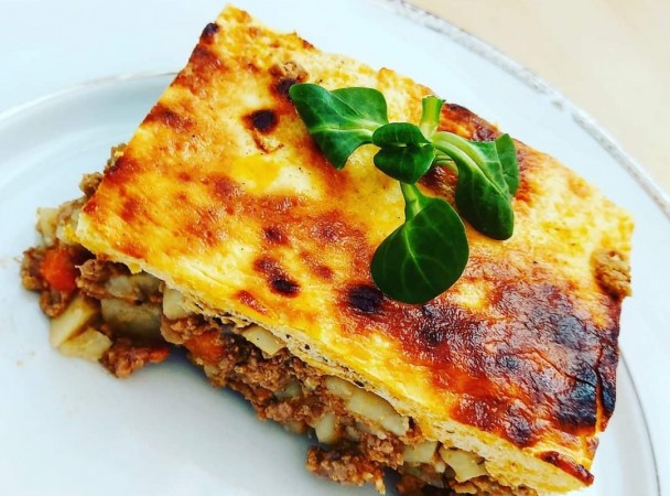 Moussaka with minced beef